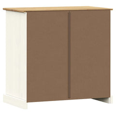 Sideboard with Drawers "VIGO" 78x40x75 cm Solid Wood Pine White