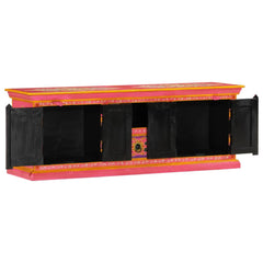 TV Cabinet 110x30x40 cm Solid Wood Mango Pink