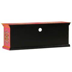 TV Cabinet 110x30x40 cm Solid Wood Mango Pink
