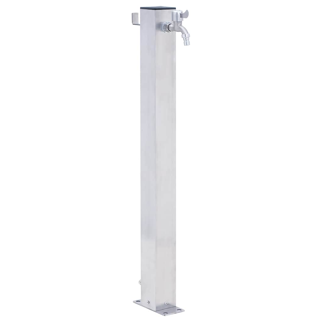 vidaXL Garden Water Column 60 cm Stainless Steel Square 1
