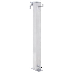 vidaXL Garden Water Column 60 cm Stainless Steel Square 4