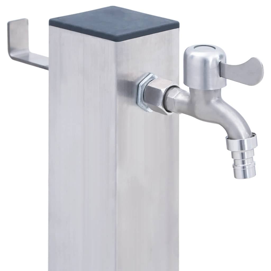 vidaXL Garden Water Column 60 cm Stainless Steel Square 5