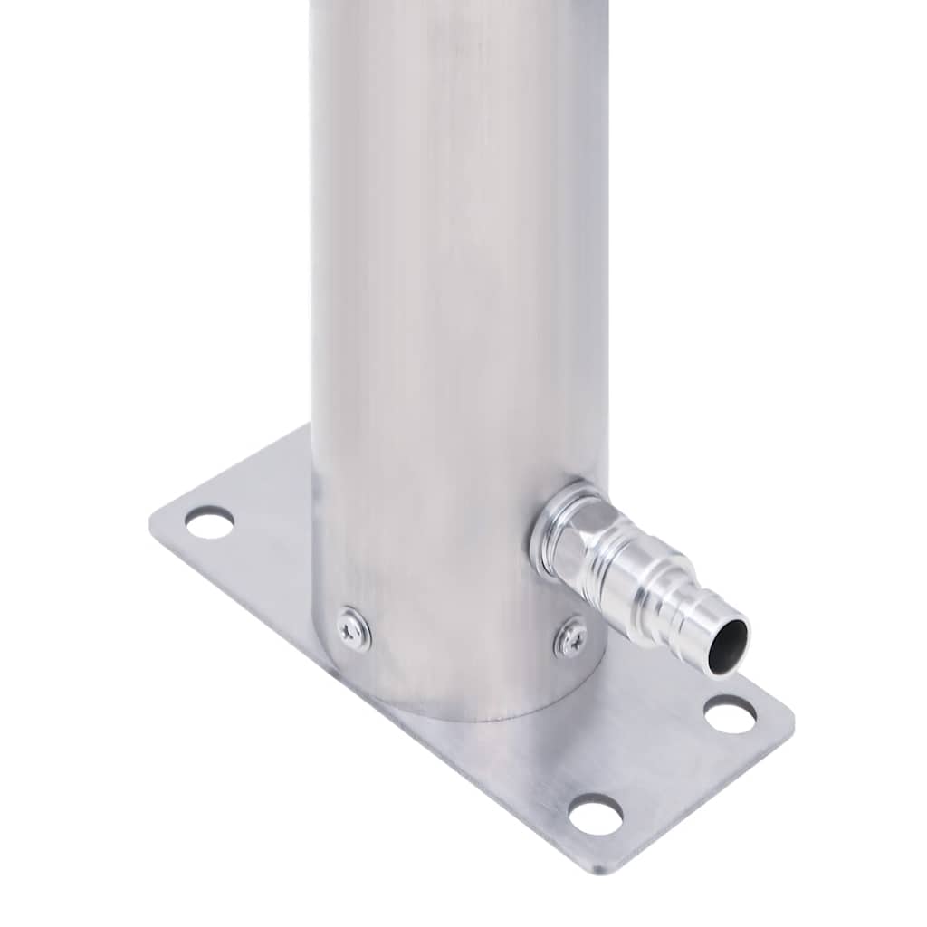 vidaXL Garden Water Column 100 cm Stainless Steel Round 6