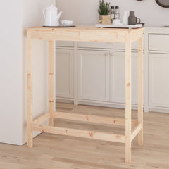 vidaXL Bar Table 100x50x110 cm Solid Wood Pine 3