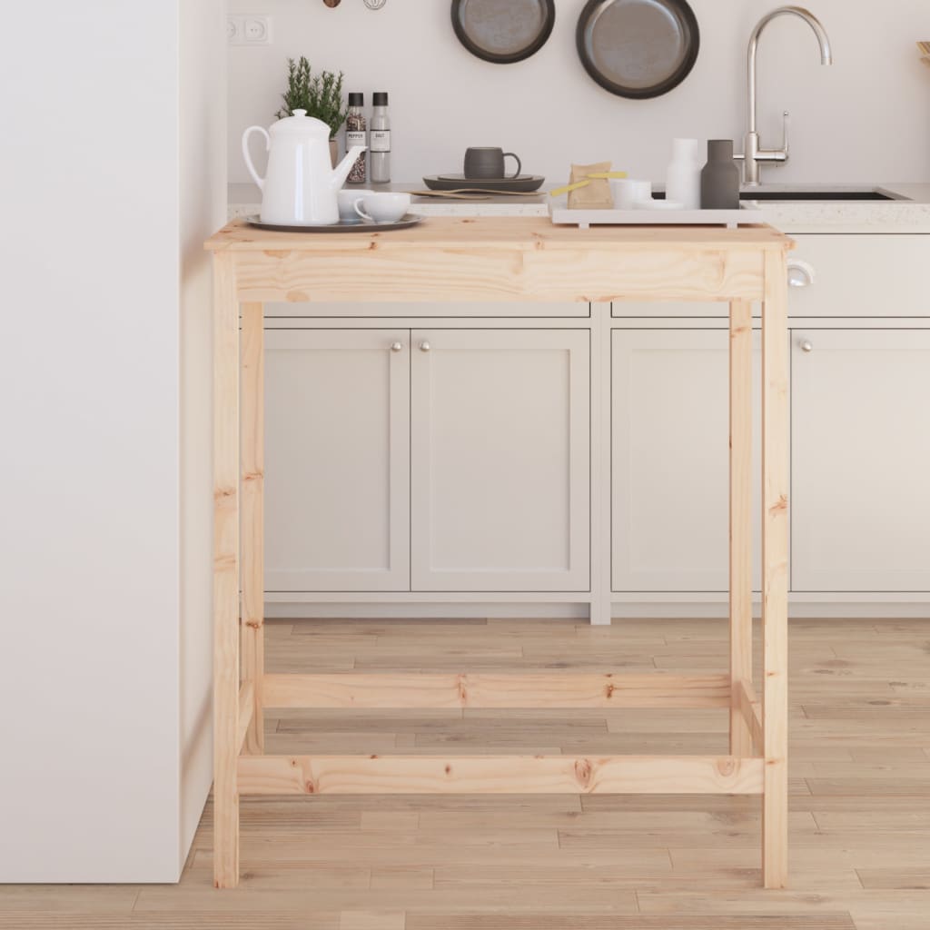 vidaXL Bar Table 100x50x110 cm Solid Wood Pine 1