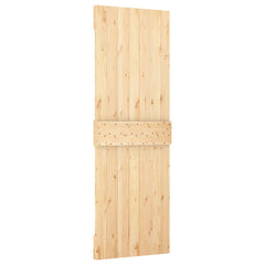 Door NARVIK Solid Pine Wood (Untreated) Natural Triangle 70 x 210 cm