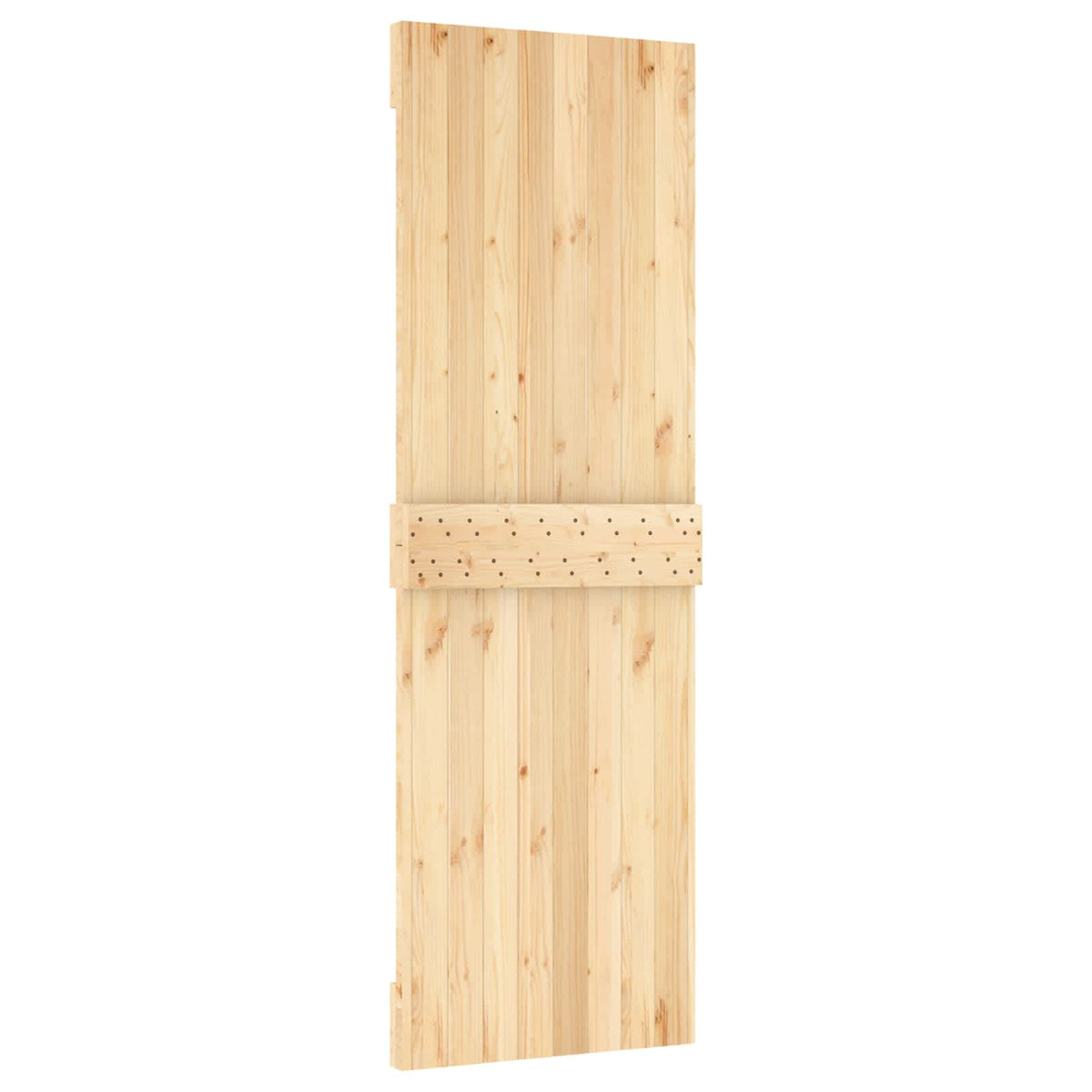 Flat Door NARVIK Solid Pine Wood (Untreated) Natural Normal 70 x 210 cm