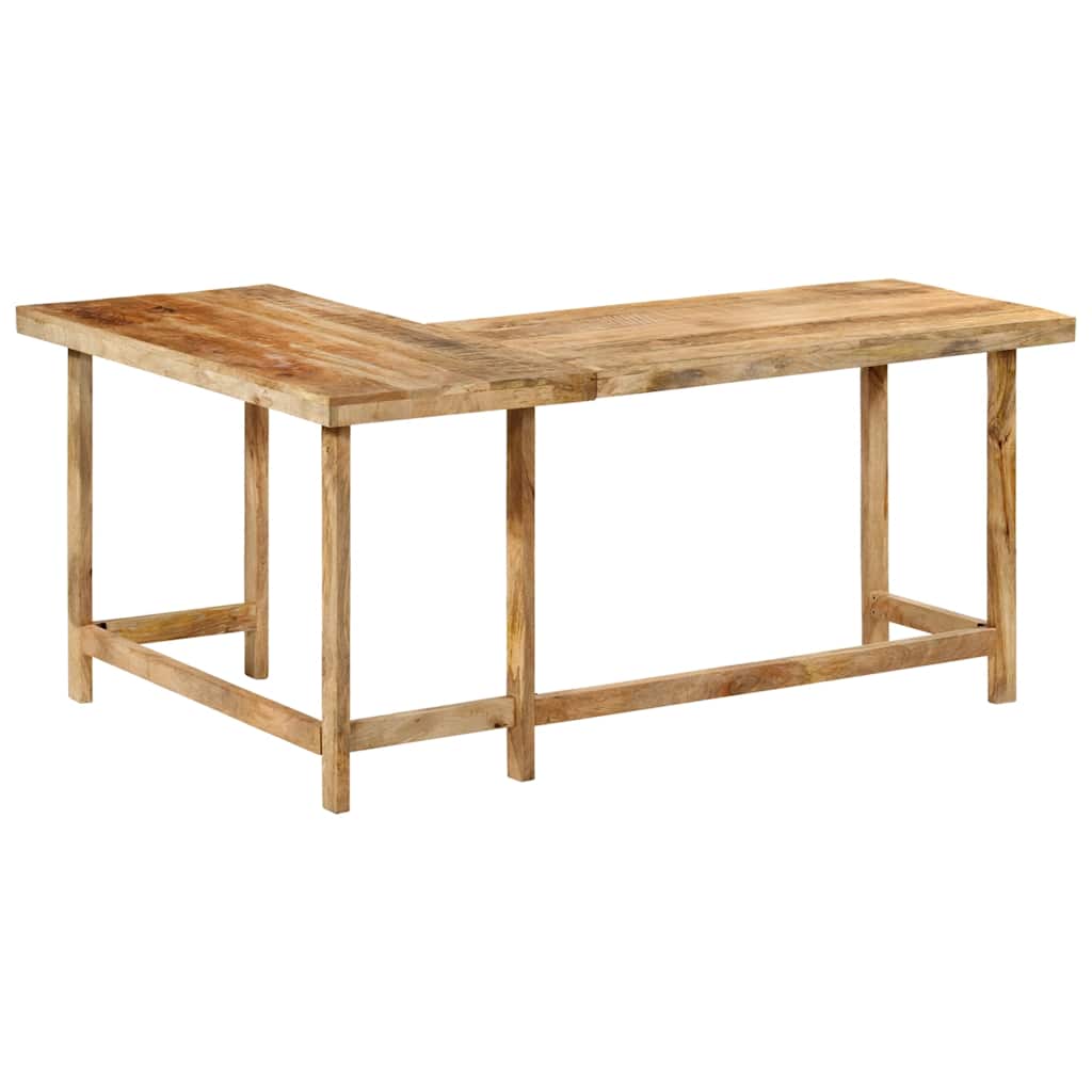 vidaXL Desk 165x110x75 cm Solid Wood Mango 4
