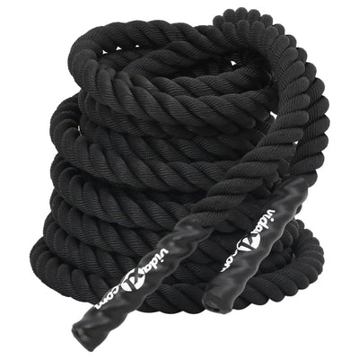 Battle Rope Black 12 m 9 kg Polyester