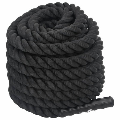 Battle Rope Black 12 m 9 kg Polyester