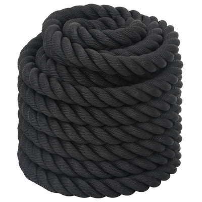 Battle Rope Black 12 m 9 kg Polyester