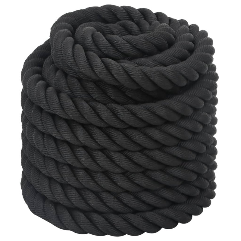 Battle Rope Black 12 m 9 kg Polyester