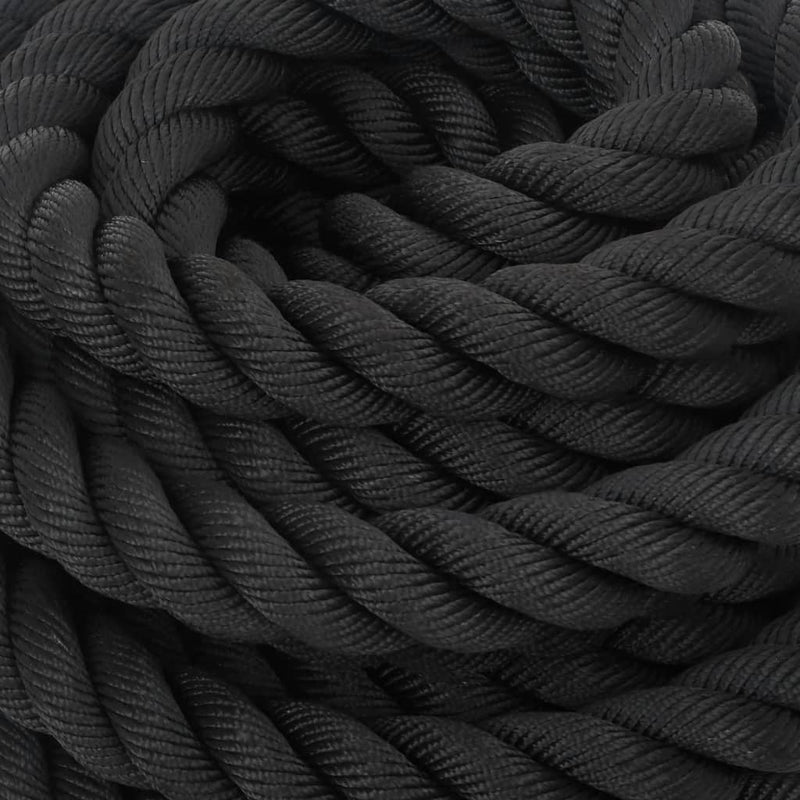 Battle Rope Black 12 m 9 kg Polyester