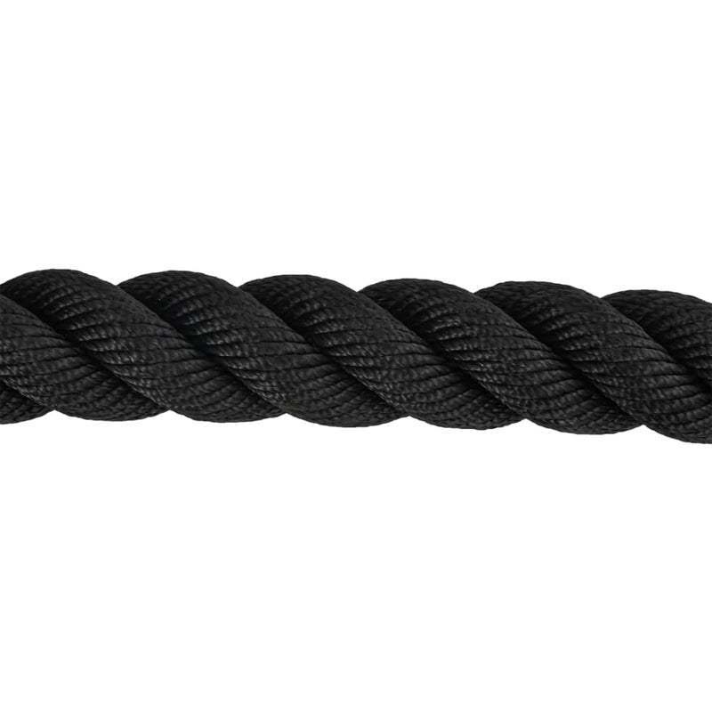 Battle Rope Black 12 m 9 kg Polyester