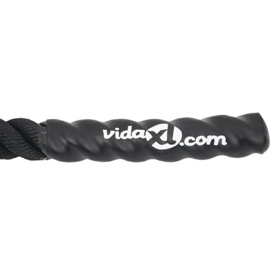 Battle Rope Black 12 m 9 kg Polyester