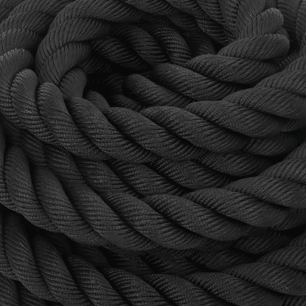 Battle Rope Black 9 kg Polyester 15 m