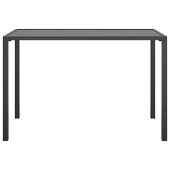 vidaXL Garden Dining Table Anthracite 110x54x70 cm Steel 3