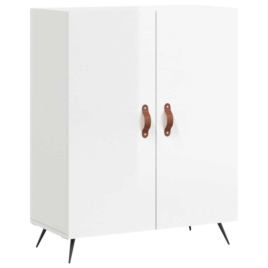 Sideboard 69,5x34x90 cm Engineered Wood High gloss white