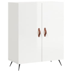 Sideboard 69,5x34x90 cm Engineered Wood High gloss white