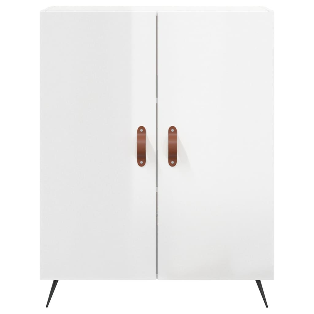Sideboard 69,5x34x90 cm Engineered Wood High gloss white