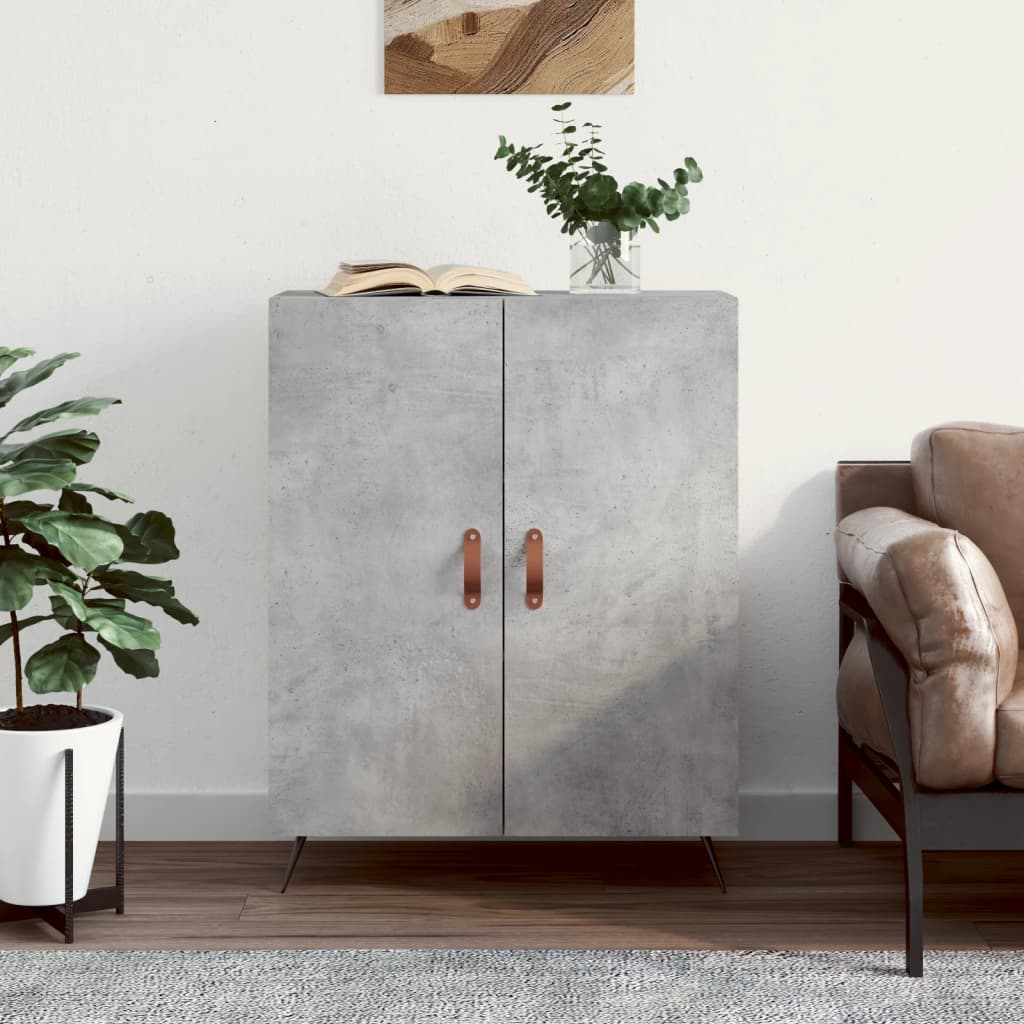 Sideboard 69,5x34x90 cm Engineered Wood Concrete grey