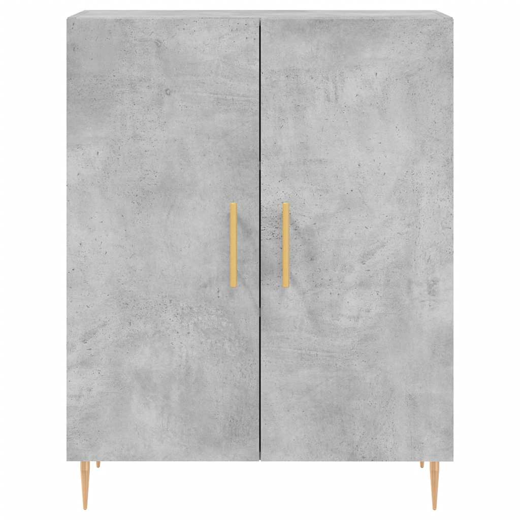 vidaXL Sideboard Concrete Grey 69.5x34x90 cm Engineered Wood 5