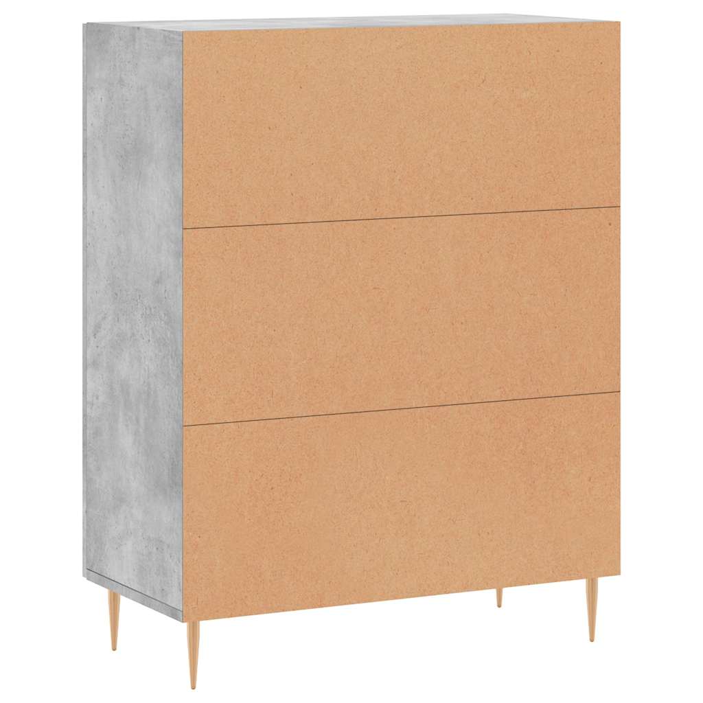 Sideboard 69,5x34x90 cm Engineered Wood Concrete grey