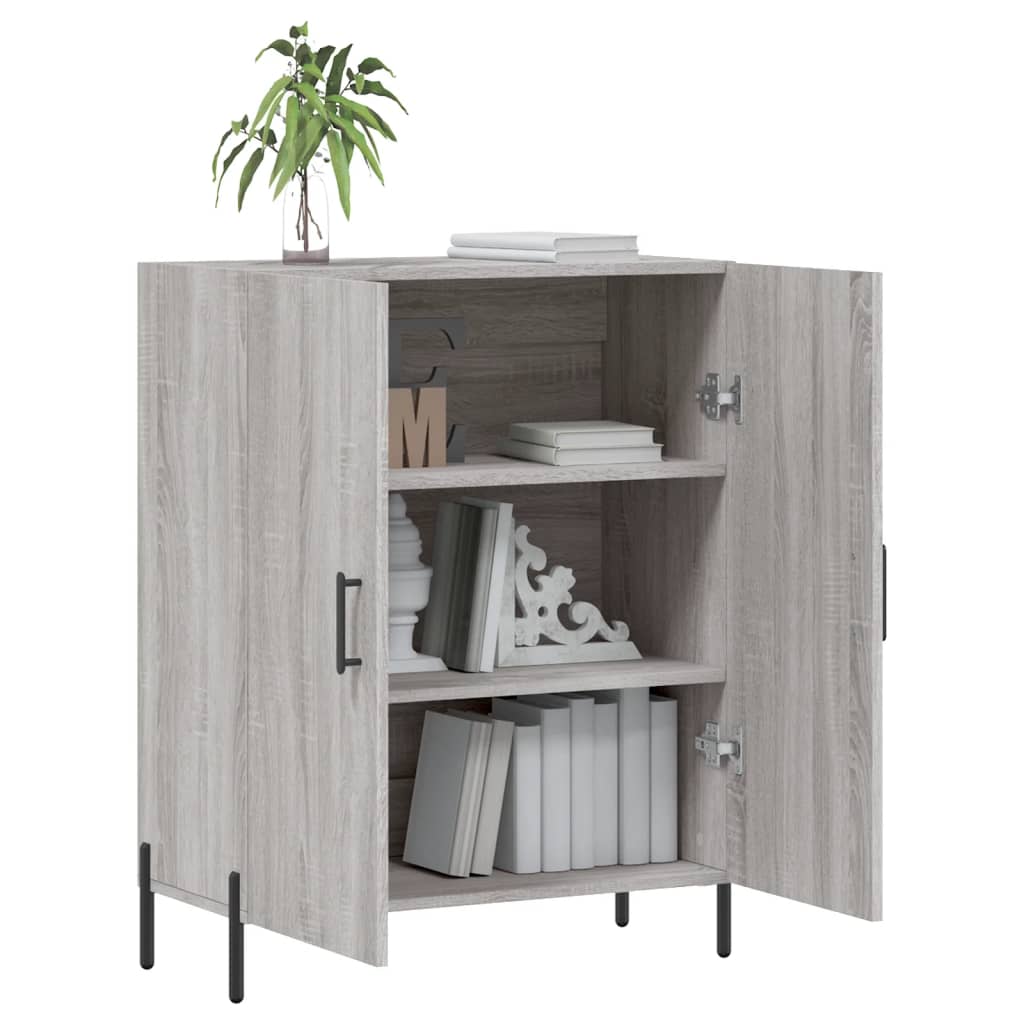 vidaXL Sideboard Grey Sonoma 69.5x34x90 cm Engineered Wood 4