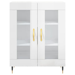 vidaXL Sideboard High Gloss White 69.5x34x90 cm Engineered Wood 5