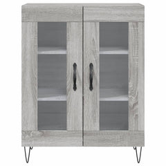 vidaXL Sideboard Grey Sonoma 69.5x34x90 cm Engineered Wood 5