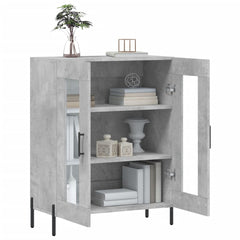 vidaXL Sideboard Concrete Grey 69.5x34x90 cm Engineered Wood 4