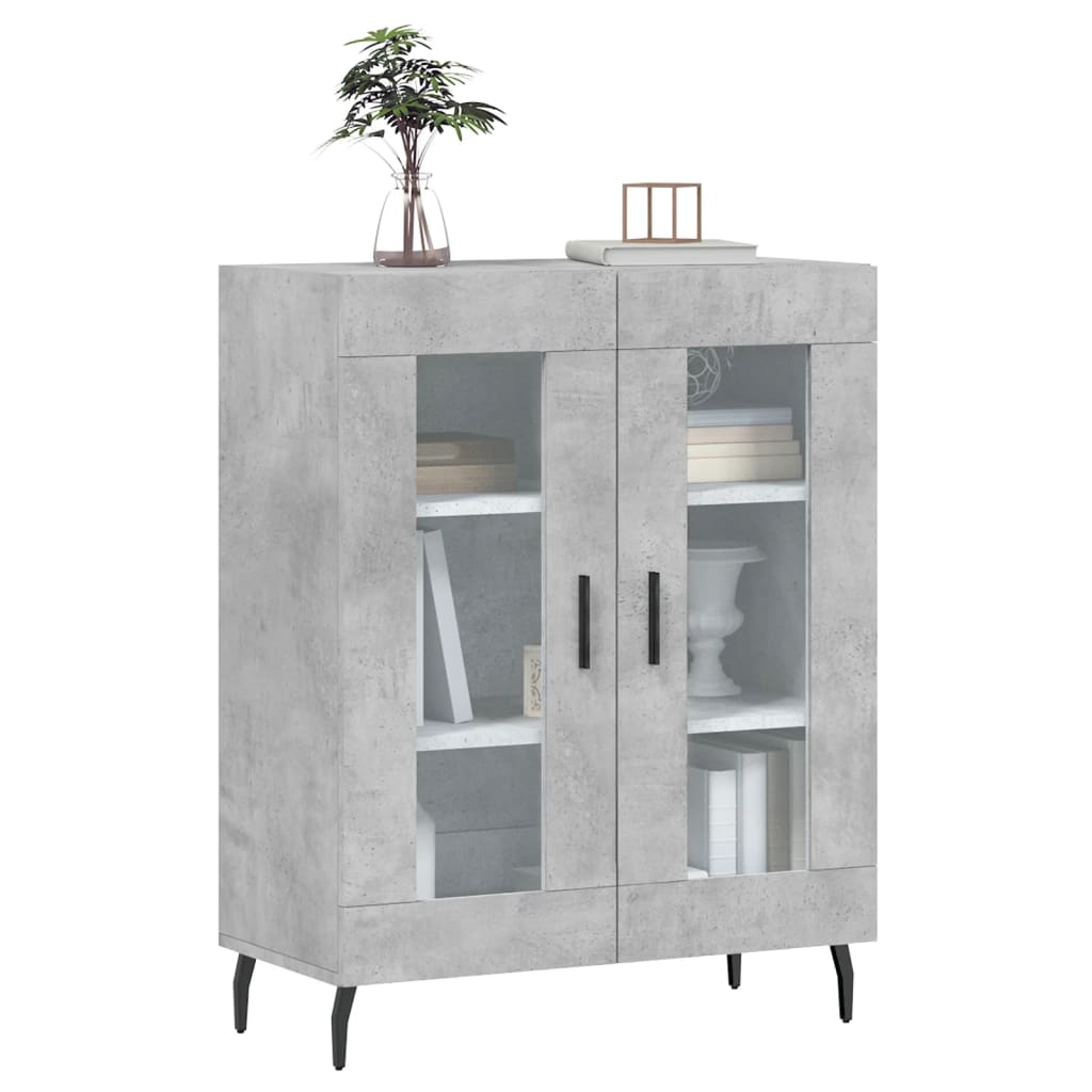 vidaXL Sideboard Concrete Grey 69.5x34x90 cm Engineered Wood 3