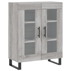 vidaXL Sideboard Grey Sonoma 69.5x34x90 cm Engineered Wood 2