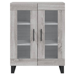 vidaXL Sideboard Grey Sonoma 69.5x34x90 cm Engineered Wood 5