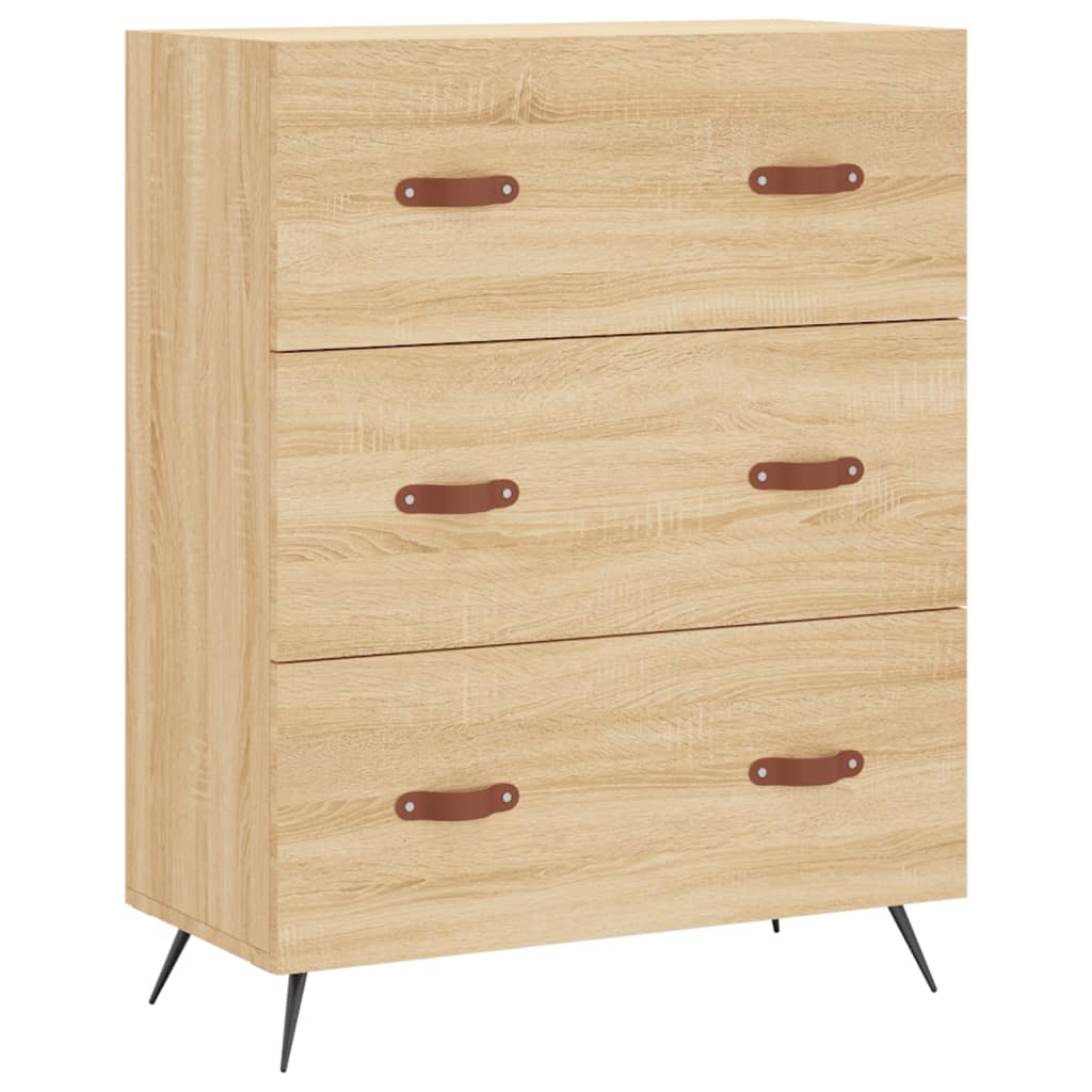 Chest of Drawers 69,5x34x90 cm Engineered Wood Sonoma oak