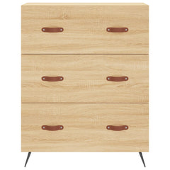 Chest of Drawers 69,5x34x90 cm Engineered Wood Sonoma oak