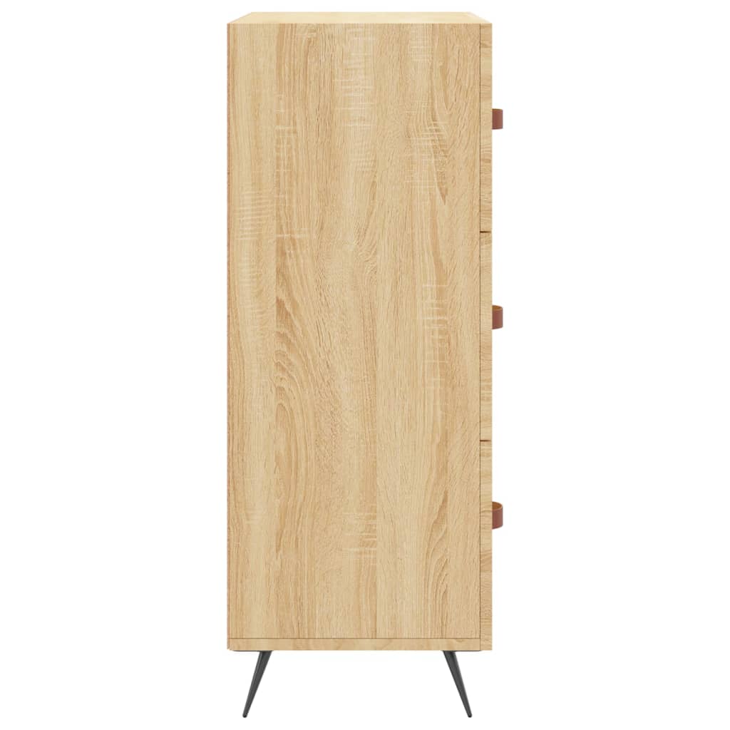 Chest of Drawers 69,5x34x90 cm Engineered Wood Sonoma oak
