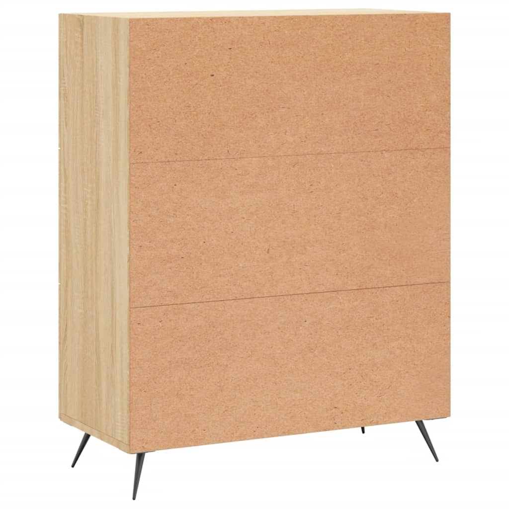 Chest of Drawers 69,5x34x90 cm Engineered Wood Sonoma oak