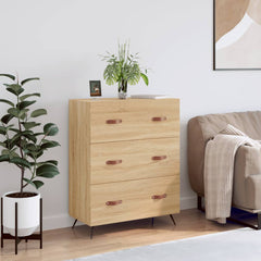 Chest of Drawers 69,5x34x90 cm Engineered Wood Sonoma oak