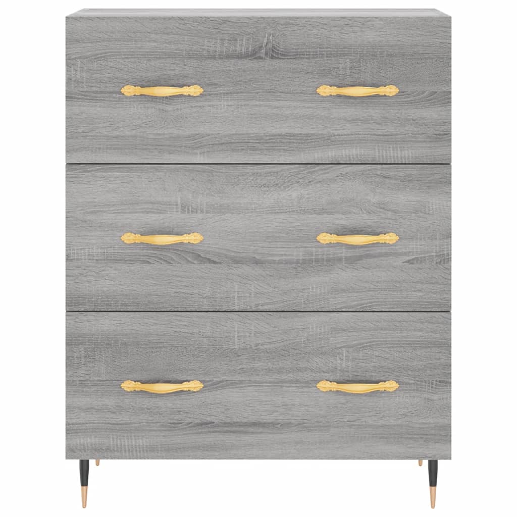 vidaXL Sideboard Grey Sonoma 69.5x34x90 cm Engineered Wood 5