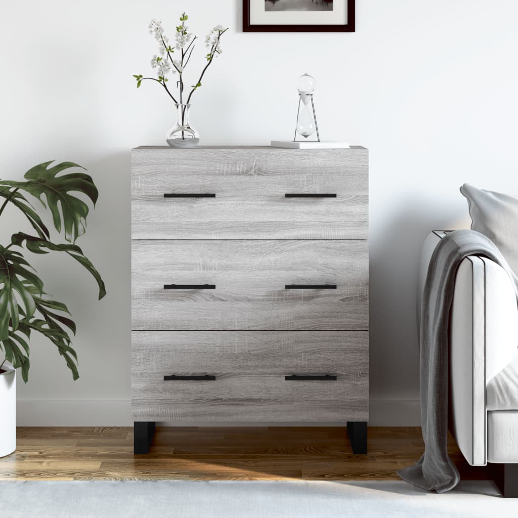Sideboard 69,5x34x90 cm Engineered Wood Grey sonoma