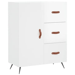 vidaXL Sideboard High Gloss White 69.5x34x90 cm Engineered Wood 2