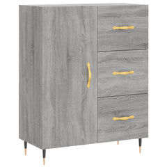 vidaXL Sideboard Grey Sonoma 69.5x34x90 cm Engineered Wood 2