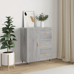 vidaXL Sideboard Grey Sonoma 69.5x34x90 cm Engineered Wood 1