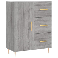 vidaXL Sideboard Grey Sonoma 69.5x34x90 cm Engineered Wood 2