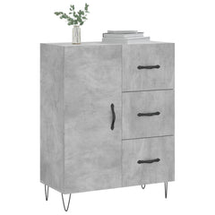 vidaXL Sideboard Concrete Grey 69.5x34x90 cm Engineered Wood 3
