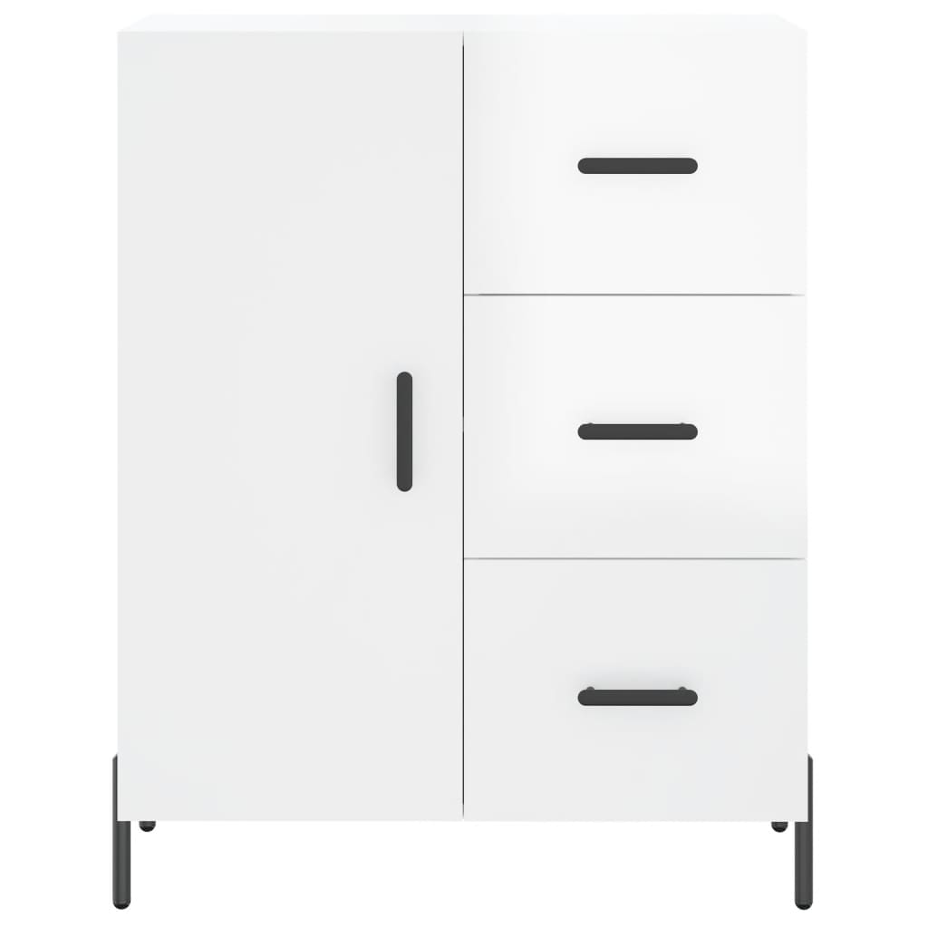 vidaXL Sideboard High Gloss White 69,5x34x90 cm Engineered Wood 3