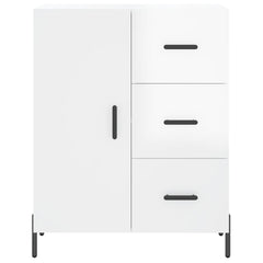 vidaXL Sideboard High Gloss White 69,5x34x90 cm Engineered Wood 3