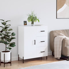 vidaXL Sideboard High Gloss White 69,5x34x90 cm Engineered Wood 1