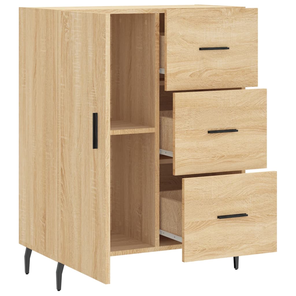 Sideboard 69,5x34x90 cm Engineered Wood Sonoma oak